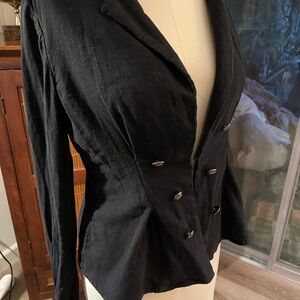 FREE PEOPLE 🌺Black Double-Breasted Blazer